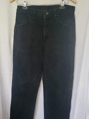 Men's Black Rusler Straight Leg Denim Jeans Size 32 X 32